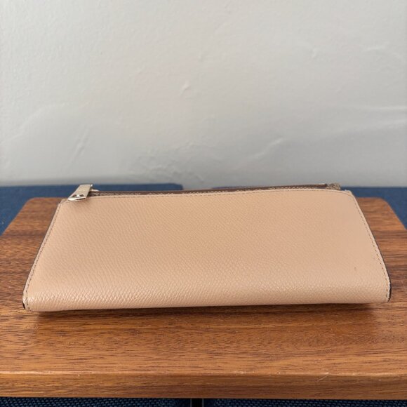 Coach Tan Crossgrain Leather Brown Signature Pop Envelope Wallet - Picture 6 of 16